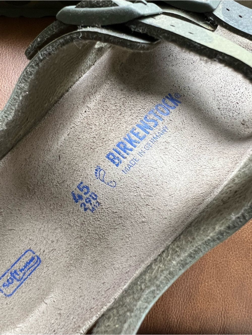Birkenstock Milano Birko Flor Sandals Mens Size 12 EU 45 Desert Soil Camo Green - Picture 5 of 10